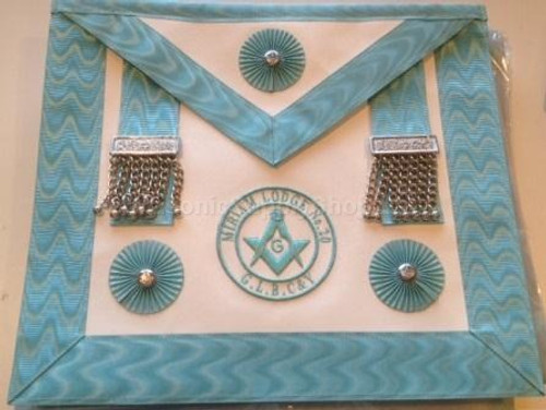 Master Mason  Apron with Lodge Badge