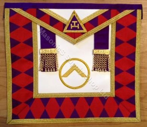  Royal Arch Grand Chapter Apron with Circle  No Fringe
