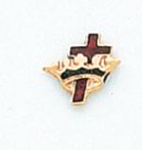 Knight Templar Gold label pin