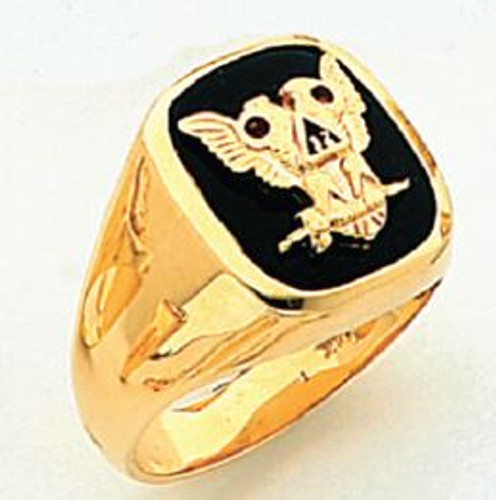 GOLD SCOTTISH RITE RING HOM60476NE-X