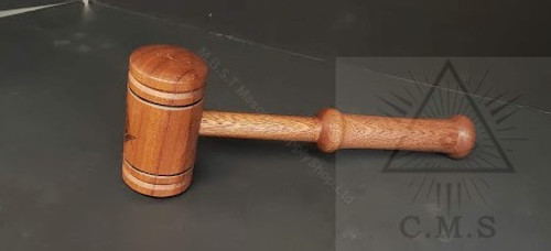 Chairman's Gavel Engraved with Square & Compass