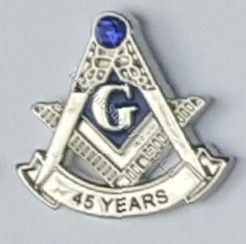 45 year Masonic Lapel pin