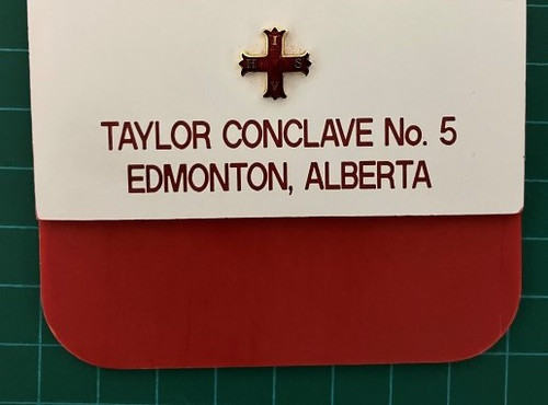 Red Cross of Constantine  Name badge