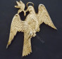  Deacons Dove  Collar Jewel    color gold   New