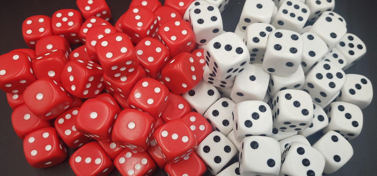 25mm Dice, Rounded corners, Large D6 Die