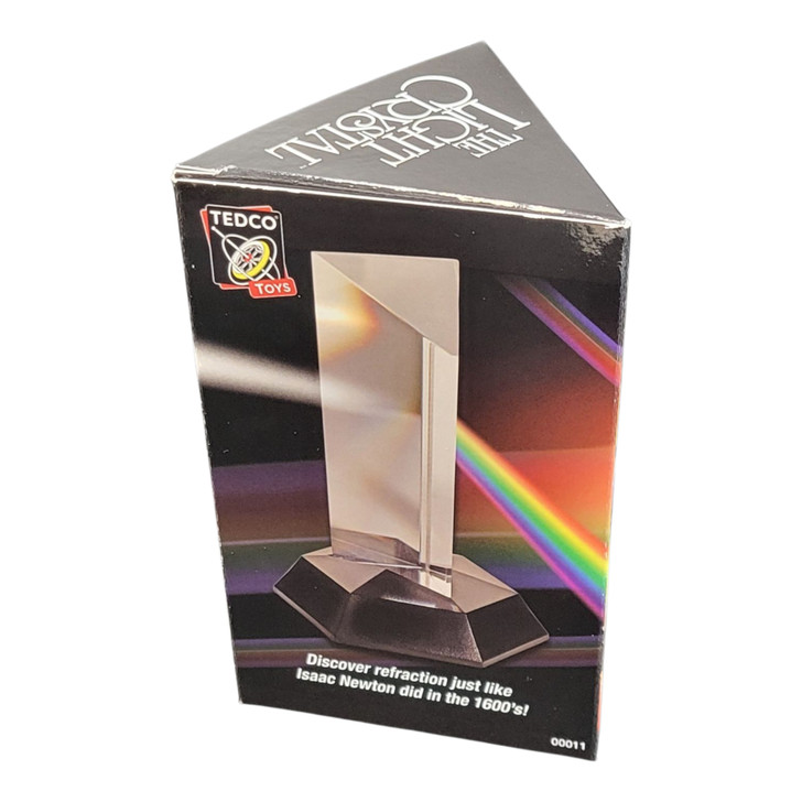 Light Crystal Prism -4.5 inch – Optical Science Toy for Kids – Reflective Light & Symmetry Learning Tool – Made in USA – Ages 8+