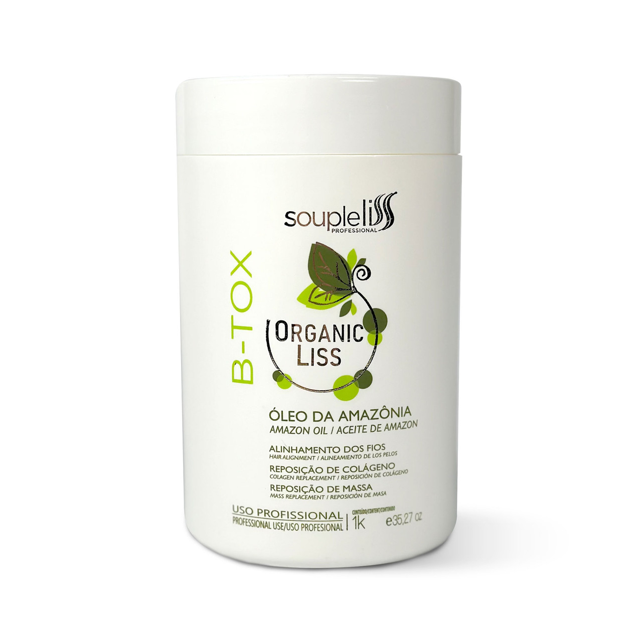 Soupleliss B-tox Organic Liss Prefessional Use Hair Aligment 1kg