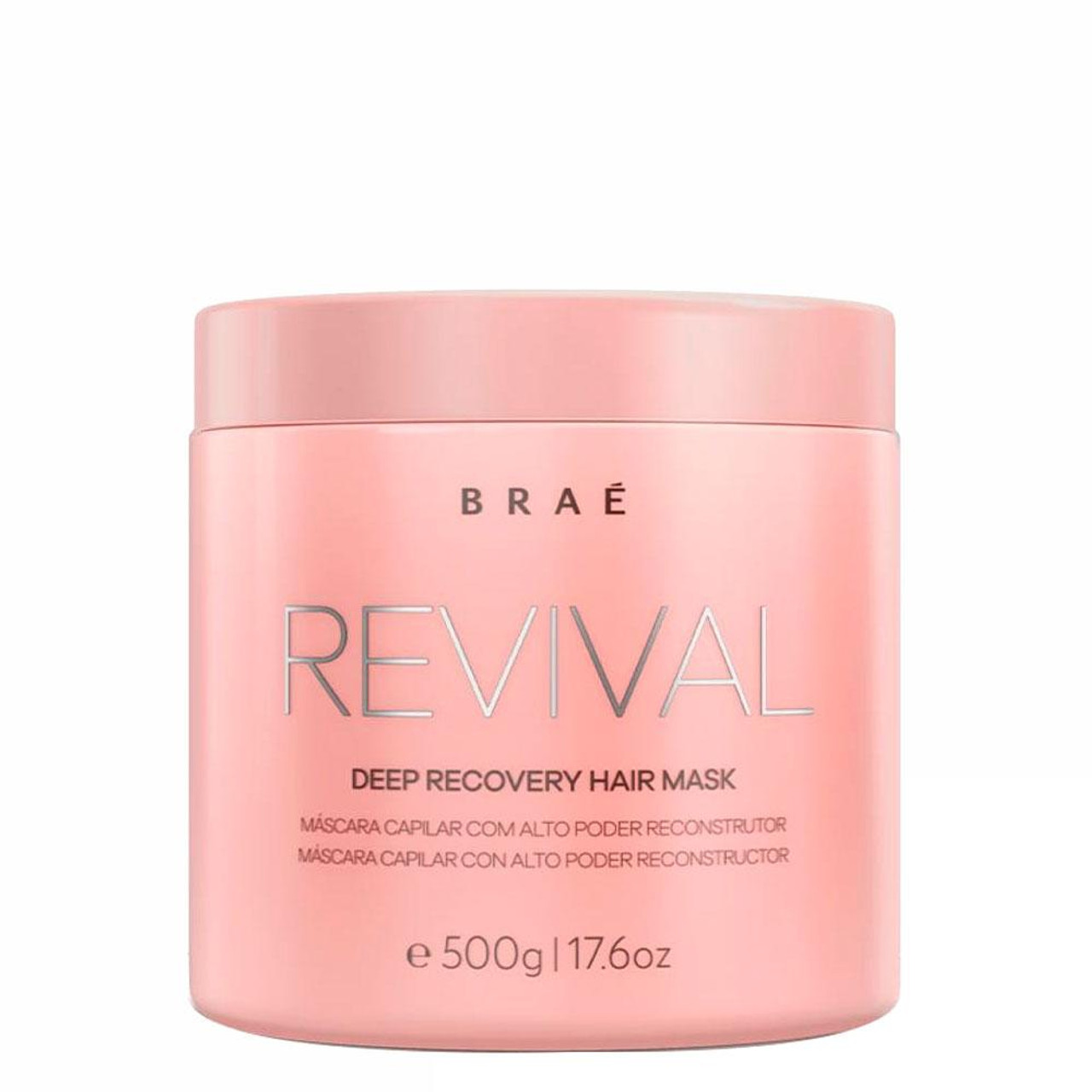 For nylig Størrelse Fremhævet Braé Mask Revival Deep Recovery Hair Hydration Reconstructor Hair Care  500g/17.6 oz - BKeratin Professional