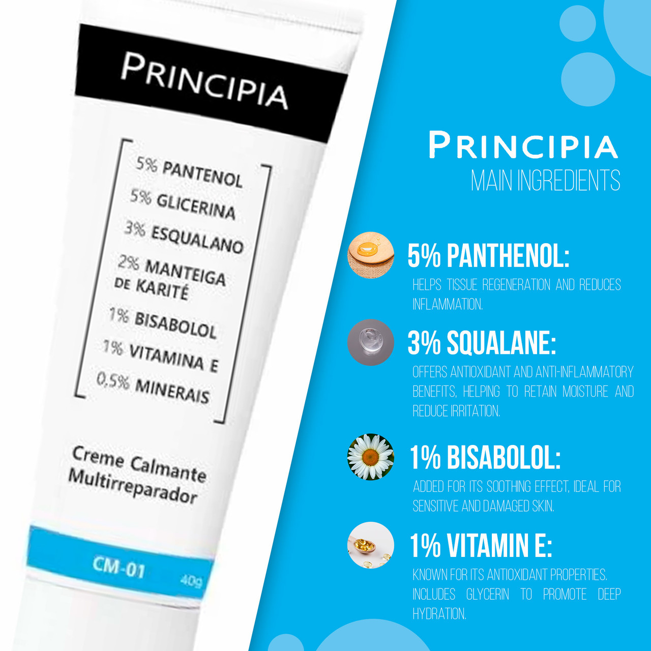 Principia Cm01 Soothing MultiRepair Cream 40g/1.41oz