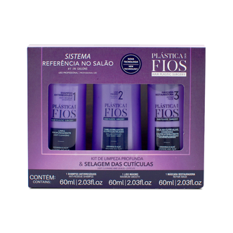 Kit Plastica Dos Fios Keratin Treatment Box 3x60ml/3x2.03fl.oz