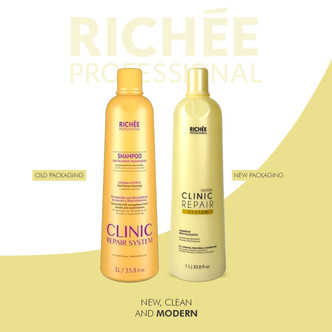 Kit Richée Shampoo Mask Clinic Repair System Nourishing Cleansing and Revitalizing Mask Hair Care