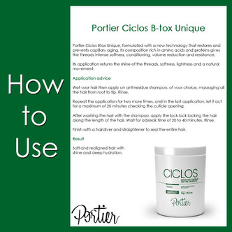 Portier Mask Ciclos Btox Unique Hair Restoration and Alignment Hair Care 1Kg/35.2 oz Portier Mask Ciclos Btox Unique Hair Restoration and Alignment Hair Care 1Kg/35.2 oz