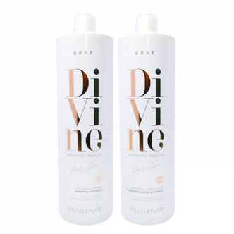 Braé Divine Absolutely Smooth Shampoo and Conditioner 2x1L/33.8fl.oz