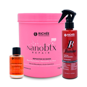 Richée Nanobtx Pasta Repository Kit + BB ilumine and Ojon