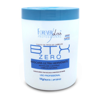 Forever Liss Btx Zero Ultra Moisturizing Mask Antivolume and Antifrizz Natural Hair 1Kg/33.8 oz.