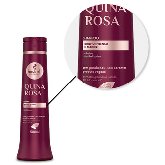 Haskell Pink Quina Rosa Intense Shine Shampoo 500ml/16.90 fl.oz