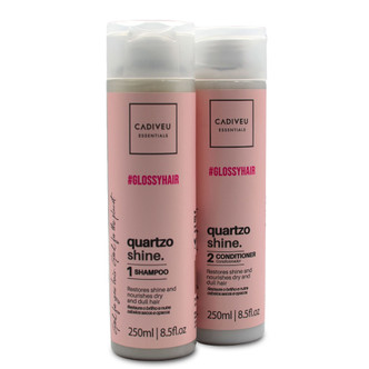 Kit Cadiveu Quartzo Shine Shampoo and Conditioner Home Care 2x250/2x8.5 fl.oz