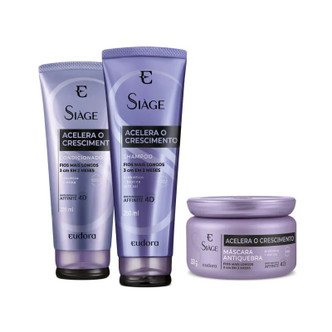 Eudora Siàge Growth Acceleration Kit: Shampoo + Conditioner + Mask