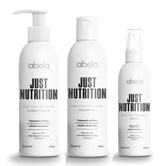 Abela Cosmetics Just Nutrition Ki Shampoo Conditioner and Hair Spray