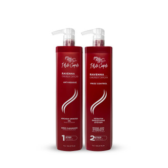 Kit I Belli Capelli Ravenna Cirurgia Capilar Keratin Smoothing System 2x1L/2x33.8 fl.oz