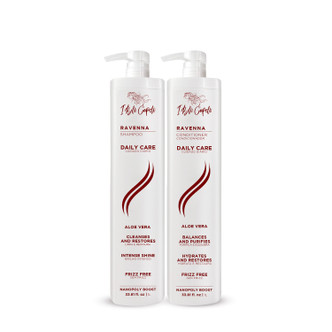 Kit I Belli Capelli Ravenna Daily Care with Aloe Vera – Shampoo + Conditioner 2x1L/2x33.8 fl.oz