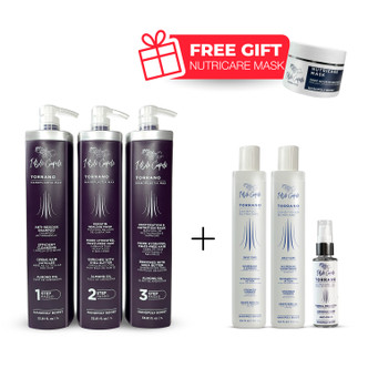 I Belli Capelli Torrano Nanoplastia Max Straightening System + NutriCare Home Care Kit + FREE Deep Nutrition Mask