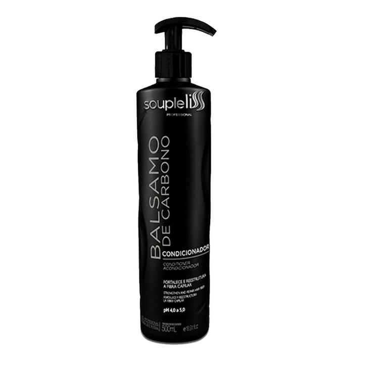 Soupleliss Conditioner Bálsamo Carbono Strengthens Hair Fiber Carbon Balm Hair Care 500ml/16.9fl.oz