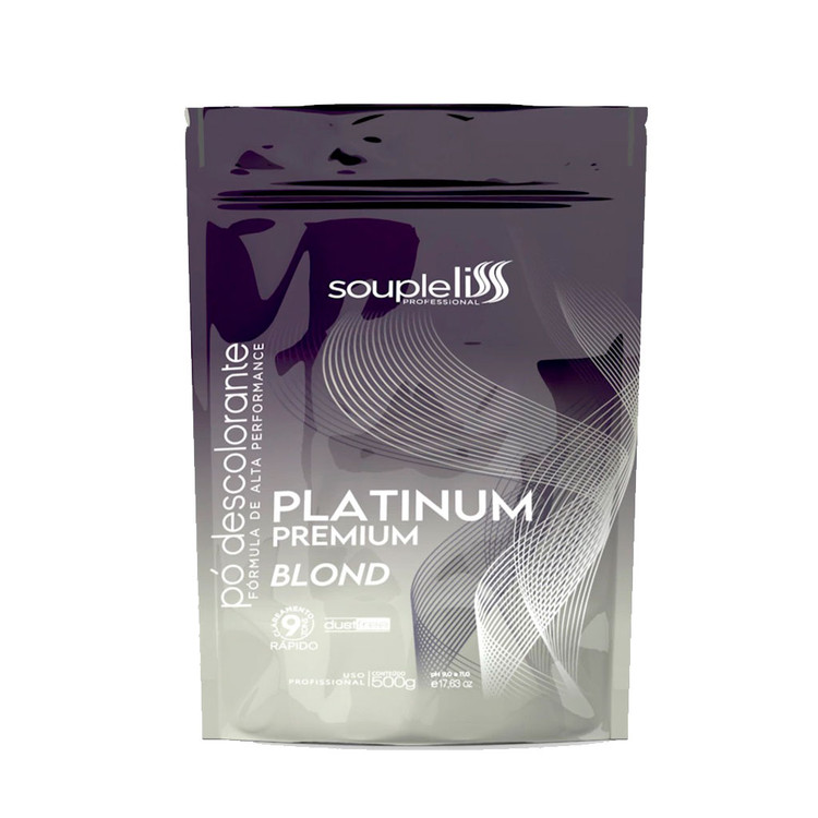 Soupleliss Pó Descolorante Platinum Plex Bleaching Powder Dust Free Blond 9 Tones 500g/17.6fl.oz