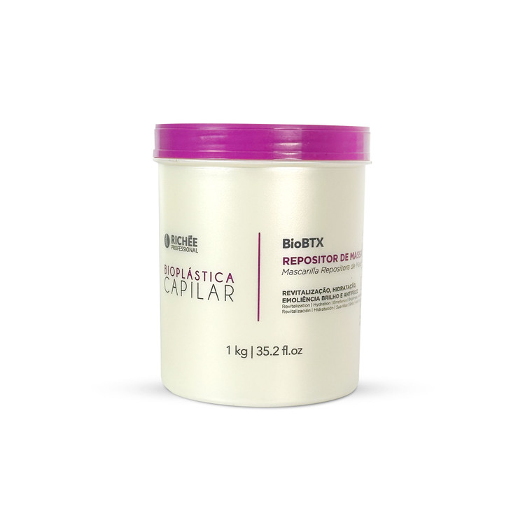 Richée Btox Bioplástica BioBTx Mass Replenisher Mask Hydration Anti-Frizz Hair Care 1kg/35.2 oz