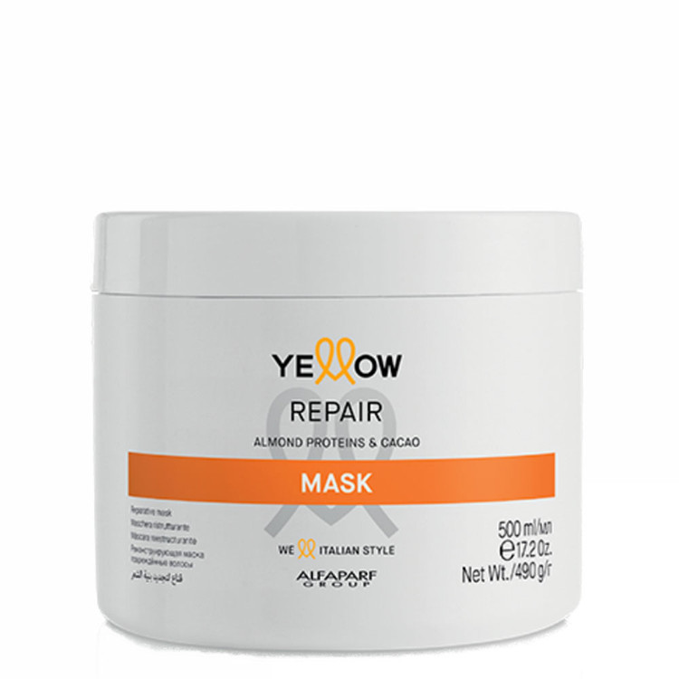 Alfaparf Yellow Repair Mask With Almond Proteins & Cacao 500ml/16.9fl.oz