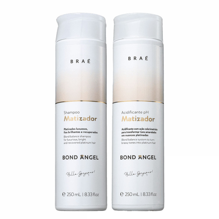 Braé Bond Angel Shampoo e Acidificante Ph Matizador Kit 2x250ml/2x8.33fl.oz