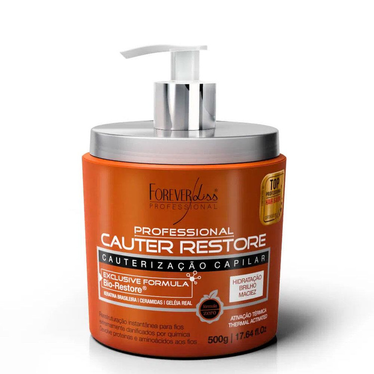 Forever Liss Cauter Restore Formaldehyde-free Treatment Cauterização Capilar 500g/17.6 oz