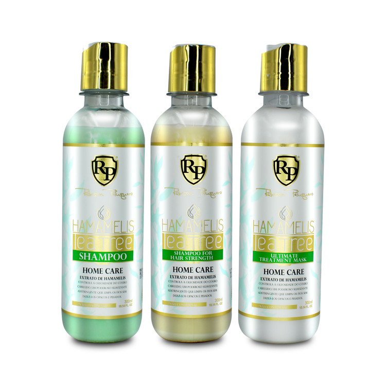 Kit Hamamelis Tea Tree Robson Peluquero Shampoo Mask and Shampoo For Hair Strength 3x300ml/10.14 fl.oz