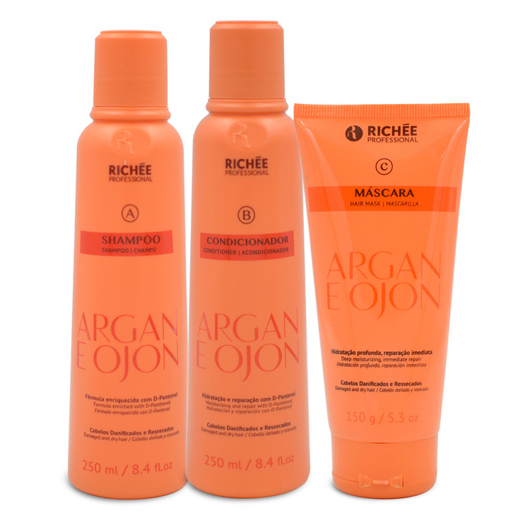 Richée Professional Argan and Ojon Home Care kit (3 products)