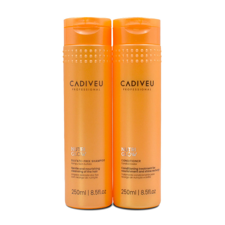 Cadiveu Nutri Glow Kit Shampoo & Conditioner with Oil Elixir