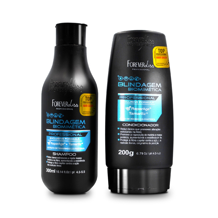 Forever Liss Kit Shampoo and Conditioner Capillary Biomimetic Shielding