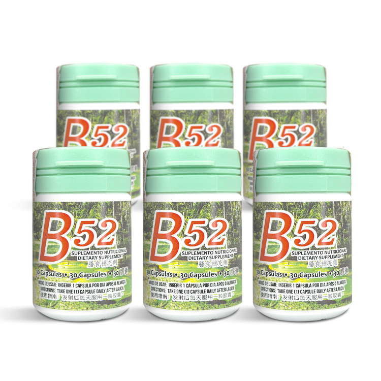 Natural Nutritional Supplement B52 30 Capsules - 6 Units