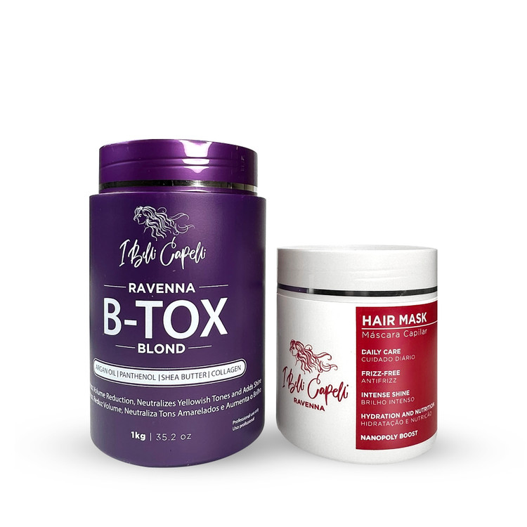 I Belli Capelli Ravenna B-tox Blond Kit – Hair Mask + B-tox Blond