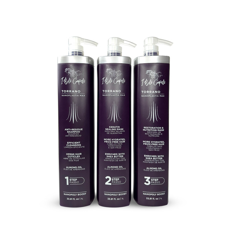 I Belli Capelli Torrano Nanoplastia Max Straightening Kit 3x1L