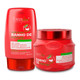 Kit Forever Liss Mask and Leave-in Varnish Bath Strawberry Hydration Banho Morango