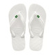 Havaianas White Flip Flop with the Brazilian Flag – Size 9/10