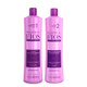 Kit Plástica dos Fios Smoothing System Shampoo Antiresiduo and Active 2x1L/2x33.8 fl.oz