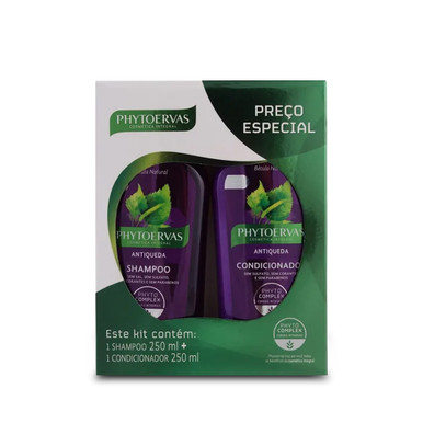 Phytoervas Smooth Hair Cherry Blossom Açai Shampoo + Conditioner  2x250ml/2x8.5 fl.oz