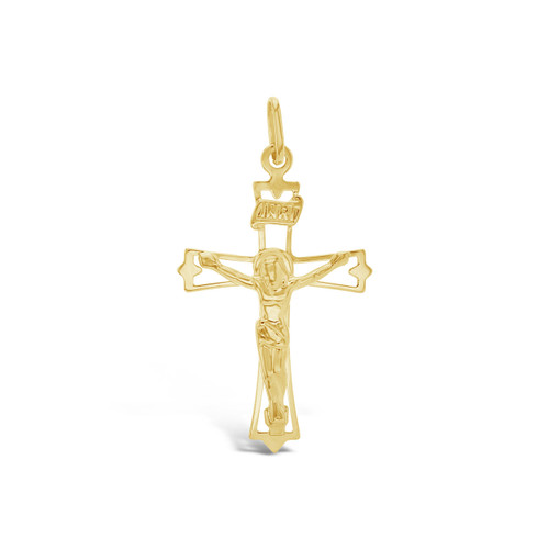 9ct Flat Crucifix Cross Pendant