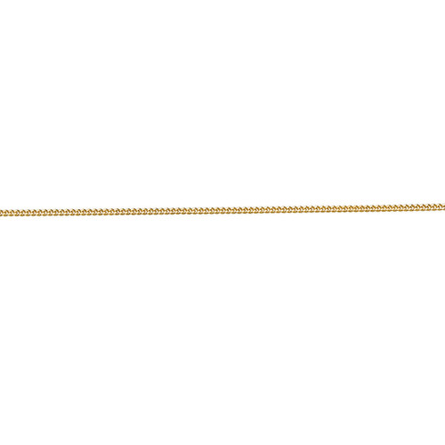 9ct Solid Diamond Cut Curb Chain - 60 Gauge