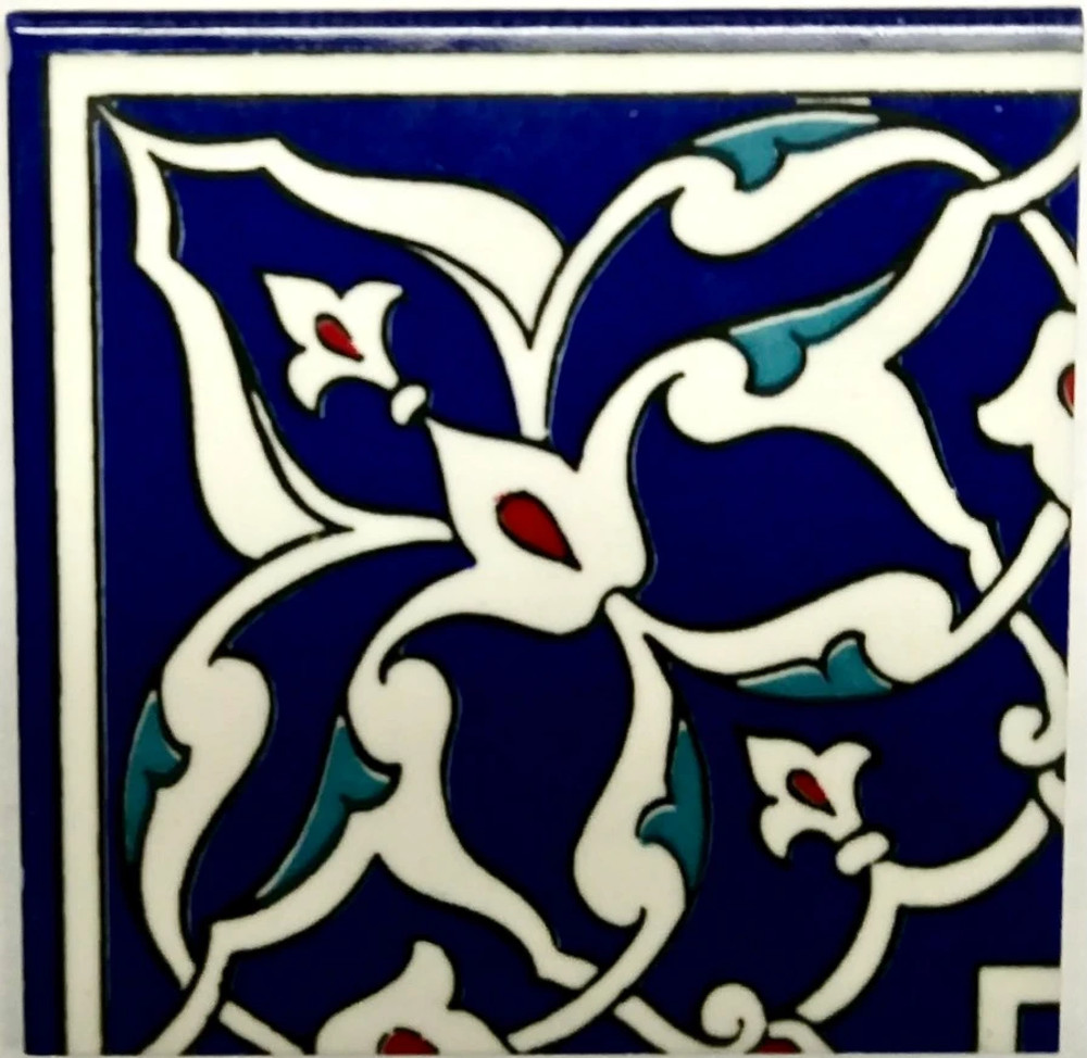 Iznik Rumi Design Corner Tile