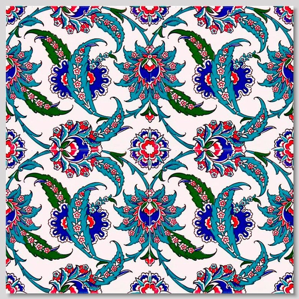 Vivid Flourish Floral Wall Tile