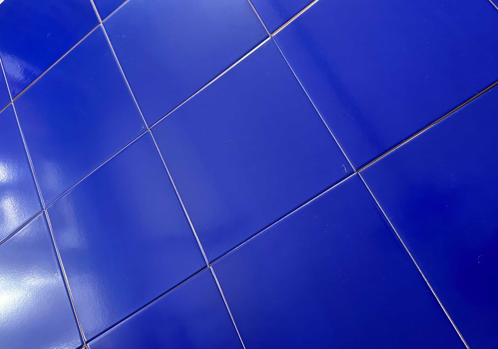 Cobalt Blue Tile Bathroom
