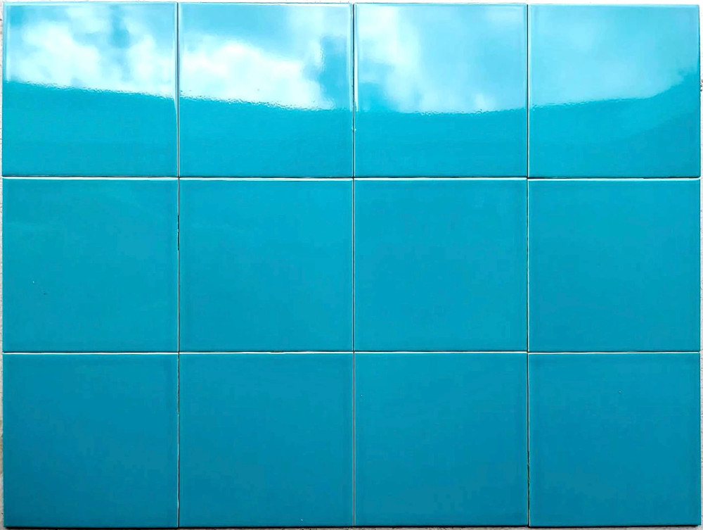 Turquoise Bath Tile 80x60cm design backsplash ideas blue
