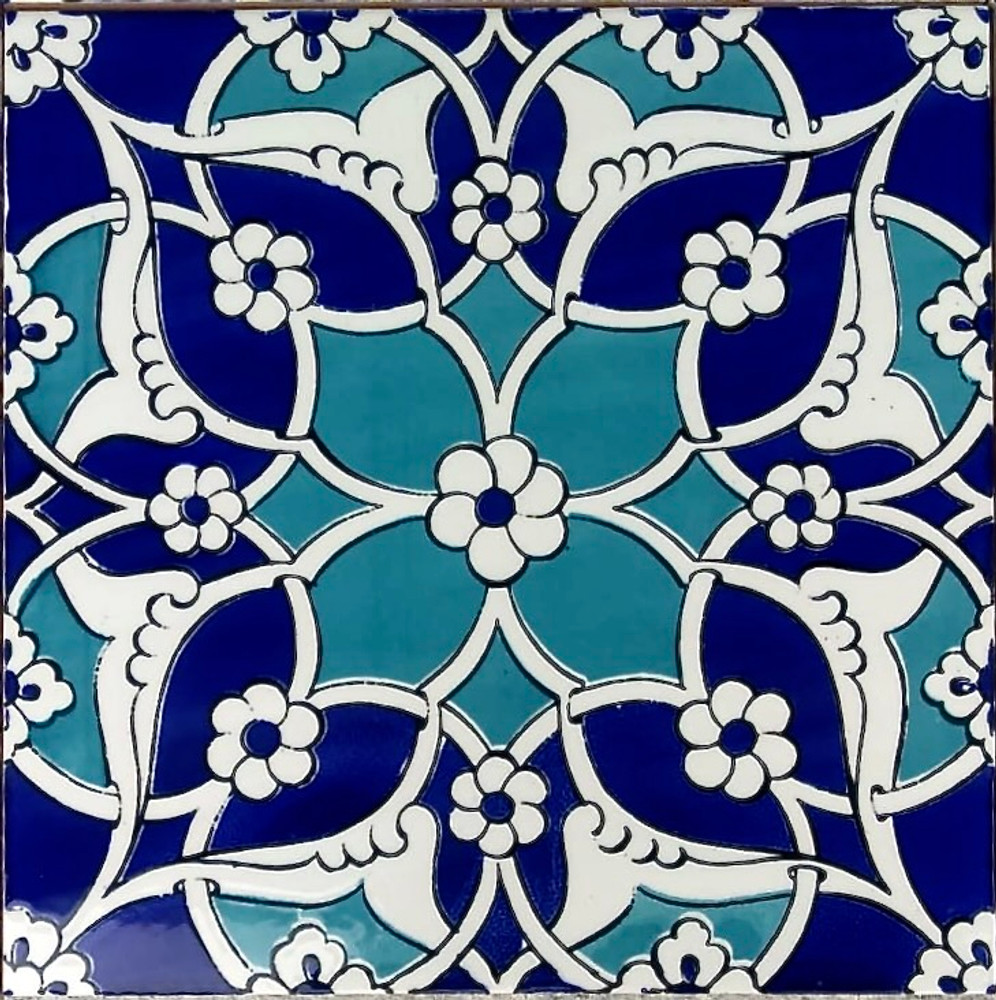 Ceramic Wall Tiles: Aforetime blue kitchen tile
